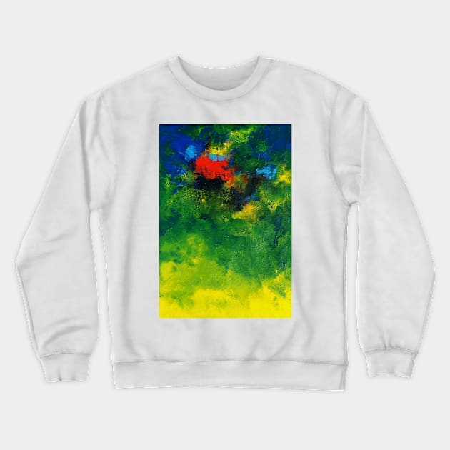 Green abstract artwork Crewneck Sweatshirt by TAMOH65